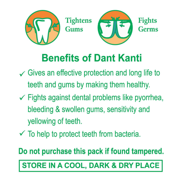Dant Kanti Paste 300 g + Free Carbon HD Toothbrush