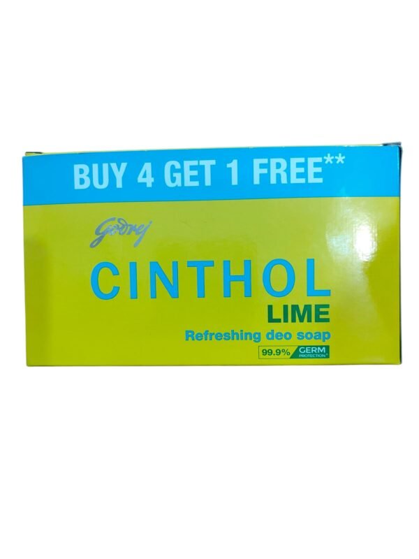 Cinthol Lime Soap Set Buy 4 Get 1 free (150 g Each )
