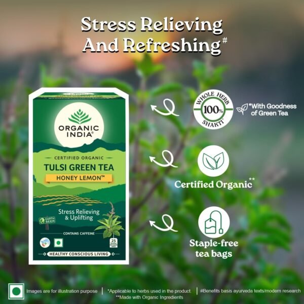 Organic India Tulsi Green Tea 25 infusion Bag