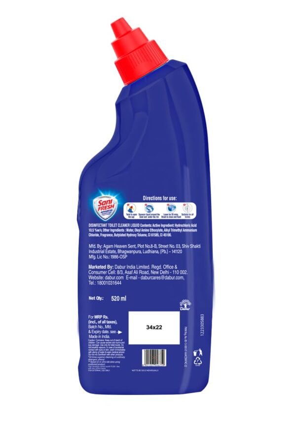 Sani Fresh Toilet Cleaner - Ultra Shine, 520 ml Bottle