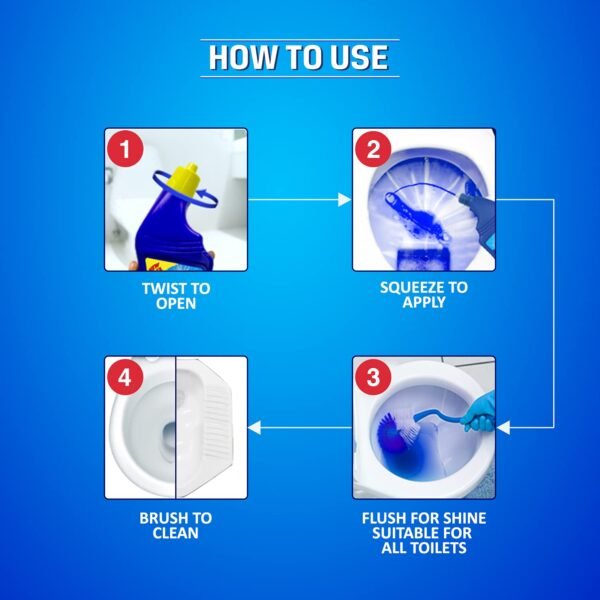 Sani Fresh Toilet Cleaner - Ultra Shine, 520 ml Bottle