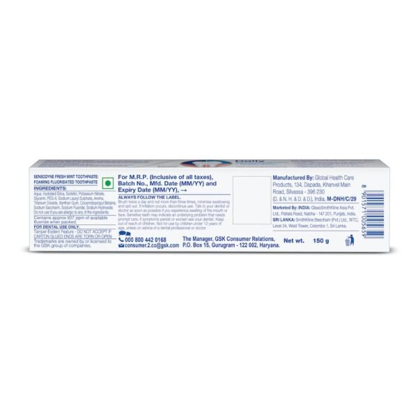 Sensodyne Toothpaste Fresh Mint - 150 g