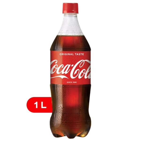 Coca-Cola Original Cold Drink | Soft Drink With Refreshing Fizz | Delicious Cola Flavour | Pet Bottle, 1 L