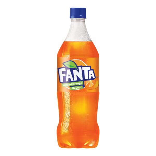 Fanta Orange Flavored Cold Drink | Soft Drink With Added Orange Flavour | Delicious Orangey Flavor| Pet Bottle, 1 L, Vegetarian