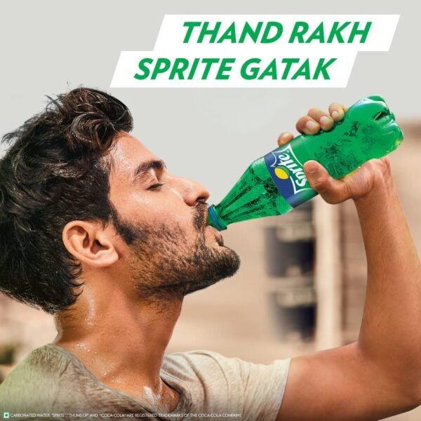 Sprite Lemon-Lime Flavoured Cold Drink | Refreshing Taste | Clear Soft Drink with No Added Colours | PET Bottle, 1 L
